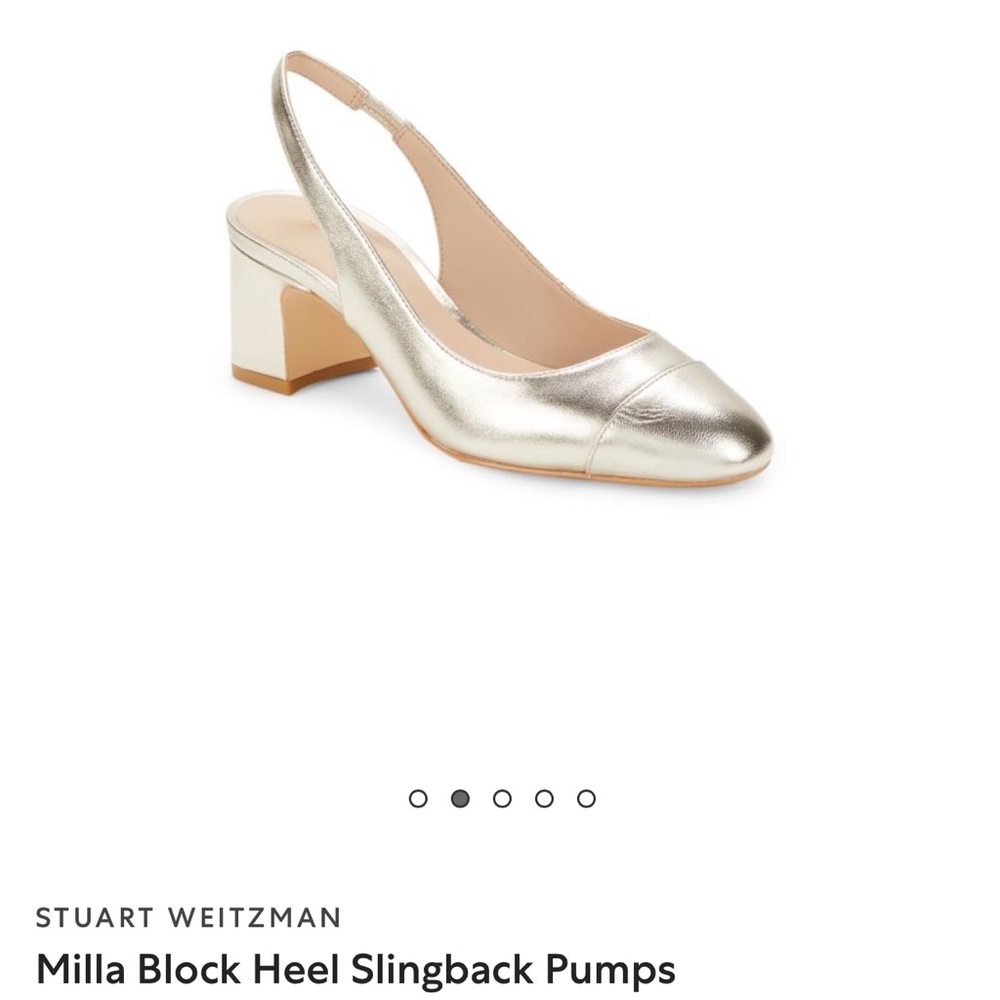Stuart Weitzman | Milla Block Heel Slingback Pumps
